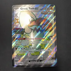 JUMBO CARD Great Tusk ex - 072 (Paldean Fates Stamped) 072 POKEMON NEAR MINT - Image 3