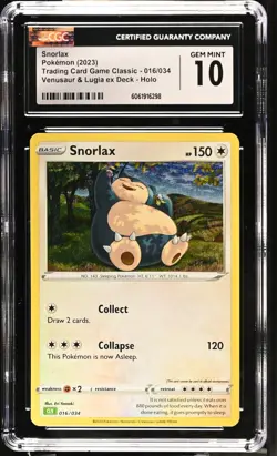 Snorlax Venusaur & Lugia Ex Deck Trading Card Game Classic 016/034 CGC 10 - Image 1