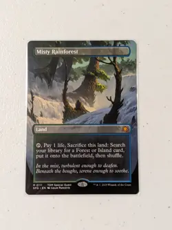 MTG Misty Rainforest (Borderless) Special Guests NM - Image 1