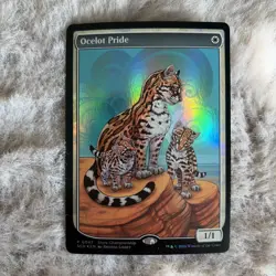 Ocelot Pride 0047 Borderless Foil Store Championship Promo MTG Lorwyn NM In-Hand - Image 1