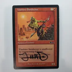 SIGNED VIASHINO SANDSCOUT URZA'S LEGACY SCOTT M. FISCHER MTG LP - Image 1