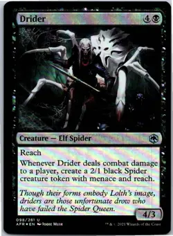 Drider U Foil Adventures in the Forgotten Realms 98 NM - Image 1