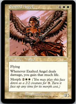 Exalted Angel R Normal Onslaught 28 NM - Image 1