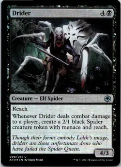 Drider U Foil Adventures in the Forgotten Realms 98 NM - Image 1