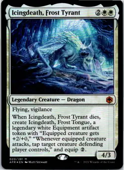 Icingdeath, Frost Tyrant M Foil Adventures in the Forgotten Realms 20 NM - Image 1