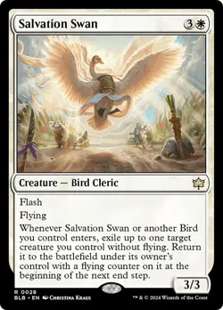 SALVATION SWAN x4 mtg NM-M Bloomburrow 4 Rare - Image 1