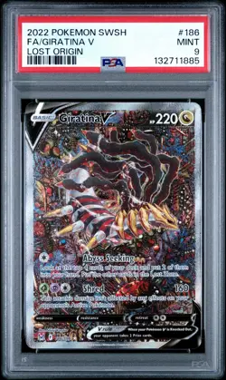 Giratina v 186/196 Lost Origin SWSH Full Art PSA 9 - Pokemon TCG - Image 1