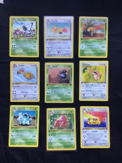 Pokemon Cards: 1st Edition Jungle 28 Card Non-Holo Lot - Image 1