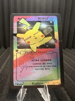 Achu (Pikachu) 6/7 - 1st Edition Pokederp First Print Fan Art - Pokemon - Image 1