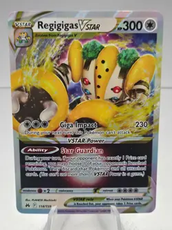 Pokemon TCG Regigigas VSTAR Crown Zenith Holo Ultra Rare Card 114/159 - Image 1