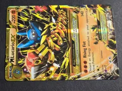Pokemon M Lucario EX Secret Rare XY Furious Fists 113/111 LP - Image 2