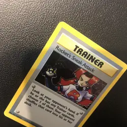 Rocket's Sneak Attack 16/82 Team Rocket Holo Rare Pokemon Gem Mint Condition - Image 5