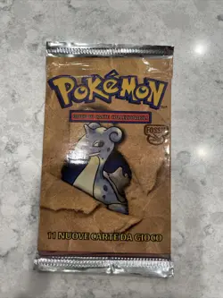 WoTC Wizards Pokemon Sealed Booster Pack Fossil Spanish Lapras Art New Rare - Image 1