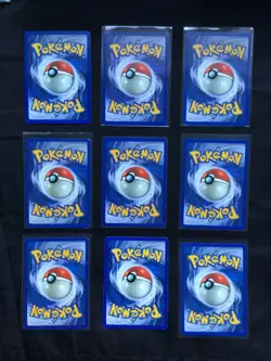 Pokemon Cards: Shadowless Base Set 32 Card Non-Holo Lot - Image 2