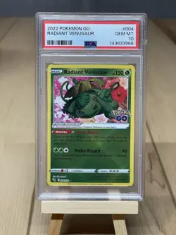 Radiant Venusaur 004/078 Pokemon GO Holo PSA 10 - Image 1