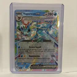 Pokemon Prismatic Evolutions Vaporeon EX 023/131 Double Rare MINT *PACK FRESH* - Image 1