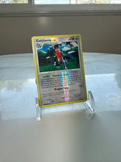 Garchomp Reverse Holo Rare 9/123 Mysterious Treasures 2007 - MP - Pokemon TCG - Image 1