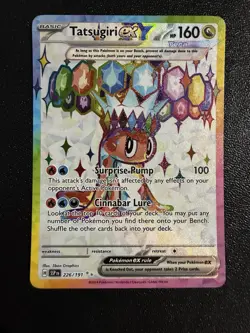 Tatsugiri ex 226/191 Surging Sparks Full Art Ultra Rare Holo Pokemon TCG MINT - Image 1