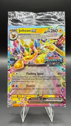 Jolteon ex ⭐ 030/131 Stamped Holo Double Rare Prismatic Evolutions Pokemon NM - Image 1