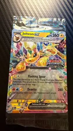 Jolteon ex ⭐ 030/131 Stamped Holo Double Rare Prismatic Evolutions Pokemon NM - Image 4