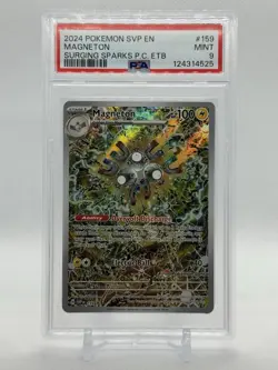 2024 Pokemon SVP EN Magneton #159 PSA 9 Mint - Surging Sparks ETB Promo - Image 2