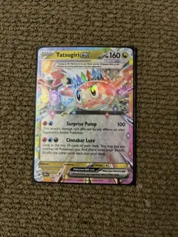 2024 Pokemon Surging Sparks #142/191 Tatsugiri EX Holo Rare Mint - Image 1