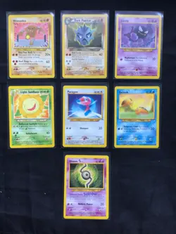 Pokemon Cards: Neo Destiny 7 Card Non-Holo Lot - Image 1