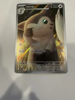 Pokemon TCG: Furret 168/159 SV09 iR NM Foil - Image 1