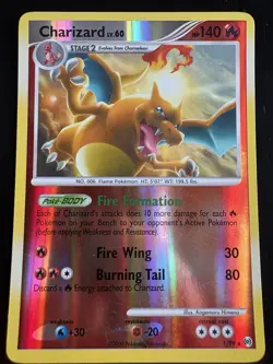 CHARIZARD REVERSE HOLO 1/99 PLATINUM ARCEUS LP - NM POKEMON - Image 1