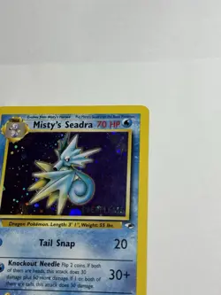 Pokemon TCG WOTC Gym Heroes Mistys Seadra 9/132 Prerelease Promo Holo NM! - Image 5