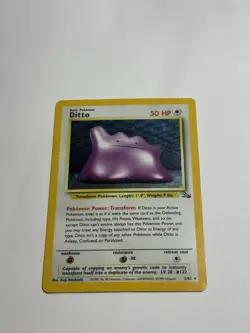 Ditto 3/62 Holo Rare - 1999 Pokemon WOTC Fossil - Unlimited Holo Rare - Image 2