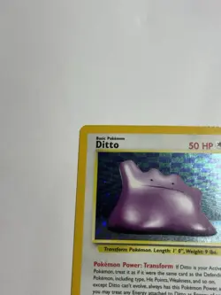Ditto 3/62 Holo Rare - 1999 Pokemon WOTC Fossil - Unlimited Holo Rare - Image 3