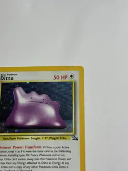 Ditto 3/62 Holo Rare - 1999 Pokemon WOTC Fossil - Unlimited Holo Rare - Image 4