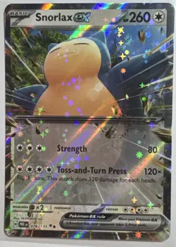 Pokemon Snorlax ex 076/131 Prismatic Evolutions Scarlet & Violet Double Rare - Image 1