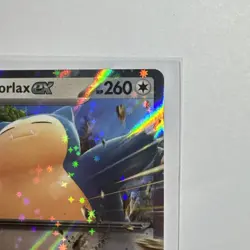 Pokemon Snorlax ex 076/131 Prismatic Evolutions Scarlet & Violet Double Rare - Image 3