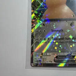 Pokemon Snorlax ex 076/131 Prismatic Evolutions Scarlet & Violet Double Rare - Image 5