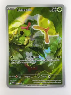Pokemon: Caterpie Illustration Rare IR SV 151 Full Art Holo 172/165 (Near Mint) - Image 1