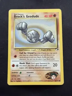 Pokemon TCG Brock’s Geodude Gym Heroes 66/132 Regular LP. - Image 1