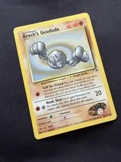Pokemon TCG Brock’s Geodude Gym Heroes 66/132 Regular LP. - Image 2