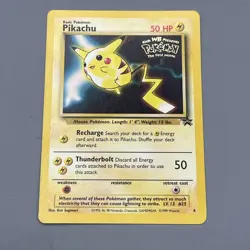 Pokemon TCG Pikachu Black Star Promo (1st Movie WB Stamp) 4/53 WOTC - Image 1