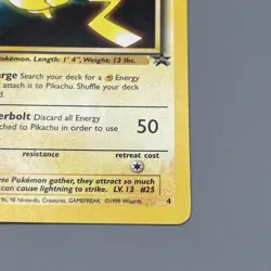 Pokemon TCG Pikachu Black Star Promo (1st Movie WB Stamp) 4/53 WOTC - Image 2