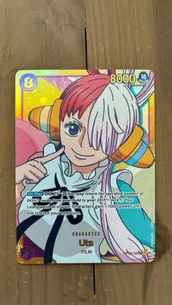 One Piece TCG Uta OP02-120 Paramount War Foil Secret Rare FULL ART ENGLISH A⚓📈 - Image 1