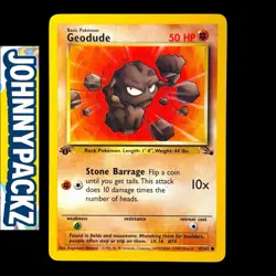 Pokemon TCG - Geodude 47/62 - 1st Edition - Vintage Card - Fossil (NM) - Image 1