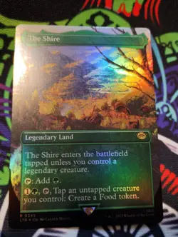 BORDERLESS FOIL The Shire - Lord of the Rings - NM - MTG - Magic: The Gathering - Image 1