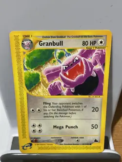 Pokemon TCG Card Granbull 61/144 80 HP Skyridge set Great condition - Image 1