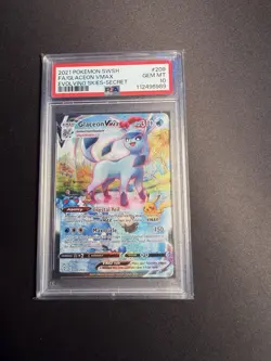 Pokemon Glaceon VMAX Evolving Skies Alternate Full Art #209 PSA 10 English - Image 1