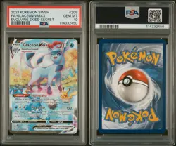 Pokemon Glaceon VMAX Evolving Skies Alternate Full Art #209 PSA 10 English ✨ - Image 2