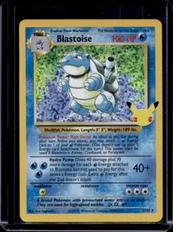 2021 Pokemon SWSH Celebrations Blastoise Classic Collection #2/102 - Image 1
