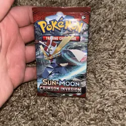 Crimson Invasion Booster Pack TCG Factory Sealed Pokemon Sun & Moon One Pack 820650802492 - Image 3