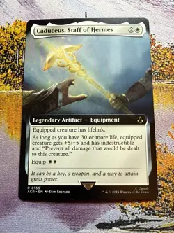 Caduceus, Staff of Hermes - NM - Full Art - Universes Beyond: Assassin's Creed - Image 1